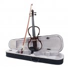 New 4/4 Size Brown  Electric Silent Violin Set
