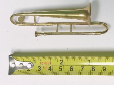 New Gold Brass Mini Trombone