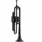 New B Flat Plastic Trumpet with Carrying Bag - Black