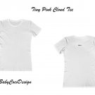 BabyCocoDesign Tiny Pink Cloud Tee Shirt - White / Pink, Size M