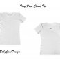 BabyCocoDesign Tiny Pink Cloud Tee Shirt - White / Pink, Size 2XL