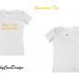 BabyCocoDesign Sunscreen Tee  Shirt - White / Golden, Size 2XL