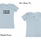 BabyCocoDesign Not a Hoodie Tee Shirt - Light Blue / Black, Size 3XL