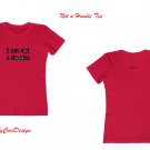 BabyCocoDesign Not a Hoodie Tee Shirt - Red, Size S