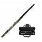 Merano 16 Hole C Key Black Flute with Carrying case