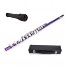 PURPLE FLUTE WITH CASE + Free Stand