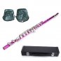 ROSE RED FLUTE WITH CASE, MUSIC SHEET BAG
