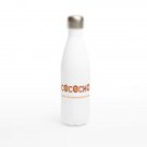 Lovely Sweet Puff Beautiful Water Bottle 17 oz Stainless Steel w/CoCoCho Prints-White and Brown