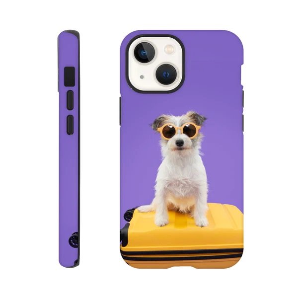 Sweet Puff New Lovely Purple Glasses Dog Hard Case for iPhone  13 Mini