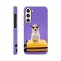 Sweet Puff New Lovely Purple Glasses Dog Hard Case for Galaxy S23 Plus