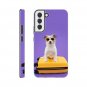 Sweet Puff New Lovely Purple Glasses Dog Hard Case for Galaxy S22 Plus