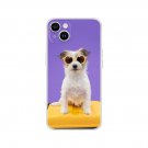 Sweet Puff New Lovely Purple Glasses Dog Flexi Case for iPhone  14 Plus