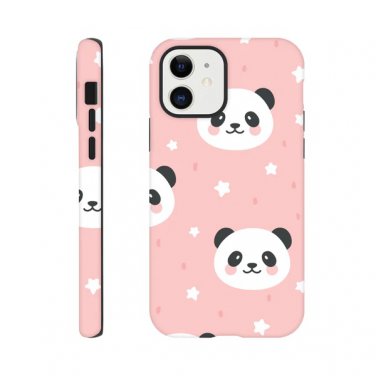 Sweet Puff New Lovely Pink Panda Hard Case for iPhone 12