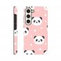 Sweet Puff New Lovely Pink Panda Hard Case for Galaxy S23