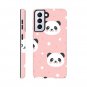 Sweet Puff New Lovely Pink Panda Hard Case for Galaxy S21