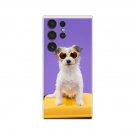 Sweet Puff New Lovely Purple Glasses Dog Flexi Case for Galaxy S23 Ultra