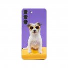 Sweet Puff New Lovely Purple Glasses Dog Flexi Case for Galaxy S22