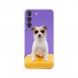 Sweet Puff New Lovely Purple Glasses Dog Flexi Case for Galaxy S22