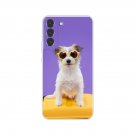Sweet Puff New Lovely Purple Glasses Dog Flexi Case for Galaxy S22 Plus