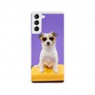 Sweet Puff New Lovely Purple Glasses Dog Flexi Case for Galaxy S21