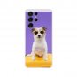 Sweet Puff New Lovely Purple Glasses Dog Flexi Case for Galaxy S21 Ultra