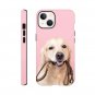 Sweet Puff New Lovely Cute Golden Retriever Hard Case for iPhone 13