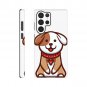 Sweet Puff New Lovely Cute Brown Doggie Hard Case for Galaxy S22 Ultra