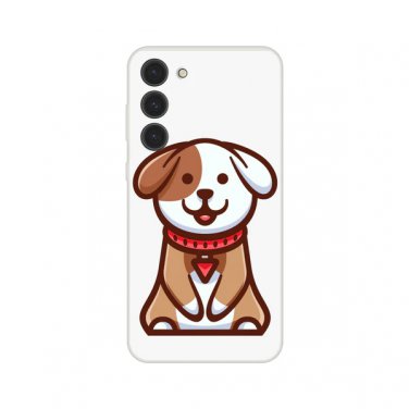Sweet Puff New Lovely Cute Brown Doggie Flexi Case for Galaxy S23 Plus