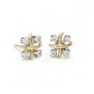 Crystal Cross Ear Studs