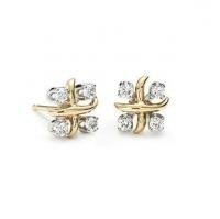 Crystal Cross Ear Studs