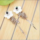 Beautiful Elegant Style Flower Shinny Bead Earrings