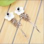 Beautiful Elegant Style Flower Shinny Bead Earrings