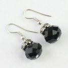 Ball Crystal Earring Black