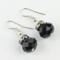 Ball Crystal Earring Black