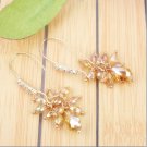 Korean Drop Bead Earrings Yellow