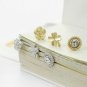 Three Pieces Alloy Earrings Gold