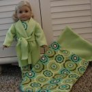 18" doll pj and sleeping bag set