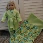18" doll pj and sleeping bag set
