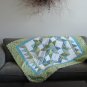 Green/turquoise lap quilt