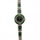 Sterling Silver With Aventurine and marcasite Women's watch