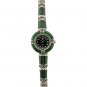 Sterling Silver With Aventurine and marcasite Women's watch