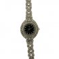 Lovely white cz with marcasite sterling silver watch