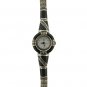 Sterling silver with natural black onyx and marcasite watch