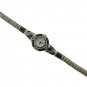 Sterling silver with natural black onyx and marcasite watch