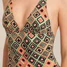 M MISSONI PRINTED HALTER SWIMSUIT BATHINGSUIT BODYSUIT SIZE M/6 NEW