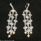 Judith Ripka WINDSOR COLLECTION 18kt Sterling Topaz Chandelier Earrings NEW SALE