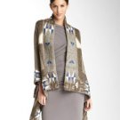 LINE KNITWEAR "THE FOLKLORE" ALPACE MOHAIR BLEND CARDIGAN SWEATER WRAP NEW $495+