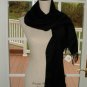 COACH BLACK CASHMERE BLEND FRINGE SCARF MUFFLER 80881 NWT $88.00 +