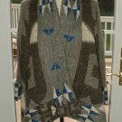 LINE KNITWEAR "THE FOLKLORE" ALPACE MOHAIR BLEND CARDIGAN SWEATER WRAP NEW $595+