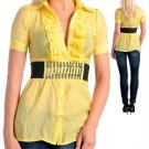 Ladies Dress (Yellow W/Flowers)